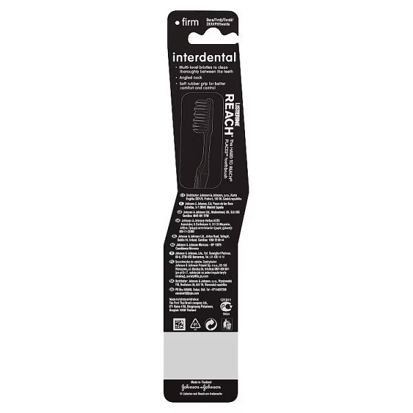 Listerine Reach Interdental Firm Toothbrush, UK version