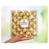 Ferrero Rocher milk chocolate pralines gift box 24 pieces 300g, imported from the UK