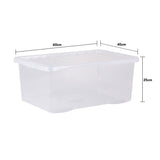 Wham 45L clear plastic storage boxes 5 pack, UK version