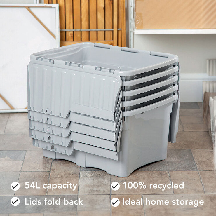 Wham 54L croc box with grey lids (British brand)