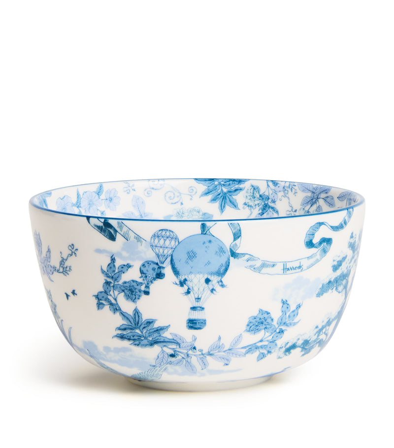 Harrods fine bone china toile bowl 11cm - British product