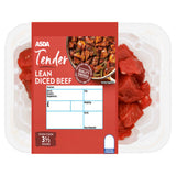 ASDA Tender Lean Diced Beef Chilled Cut 250g