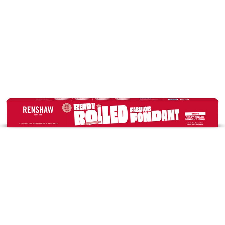 Renshaws White Fondant Icing 3 Pack, imported from the UK