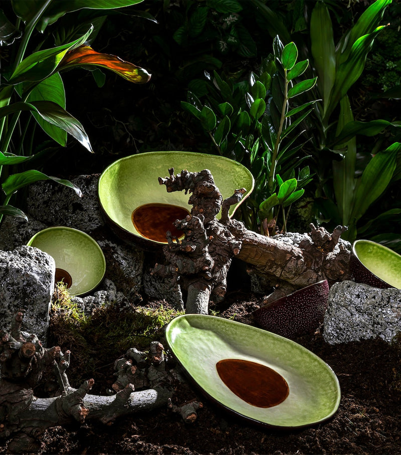Bordallo Pinheiro avocado dessert plate 21cm - British product