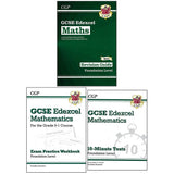 CGP GCSE Maths Foundation pack 3 books, UK version