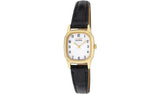Argos Citizen Ladies Eco-Drive Gold Tone Black Strap Watch- Buy online at McGrocer