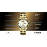 Citizen Eco-Drive gold-plated men's watch 40mm - British product
