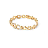 Limit gold plated watch and bracelet set with stones, UK version