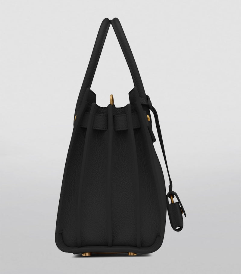 Saint Laurent Sac de Jour leather tote bag, imported from the UK