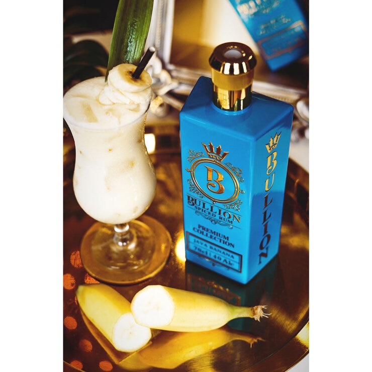 Bullion Java Banana spiced rum 70cl bottle - British product