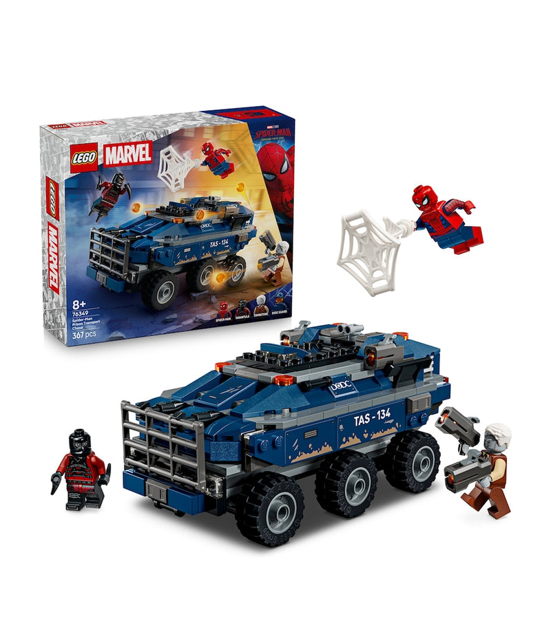 Lego Spider-Man Prison Transport Chase set 76349, imported from the UK