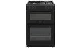 Bush double oven dual fuel cooker black 60cm - British product