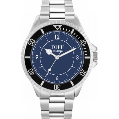 Superdrug Toff London Blue Men's Traditional Navy Batons Watch- Buy online at McGrocer