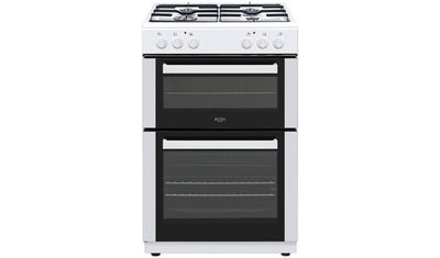 Argos Bush Dual Fuel Cooker White Double Oven 60cm Wide- اشترِ عبر الإنترنت من McGrocer