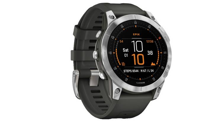 Garmin Epix 2 Silicone Strap Smart Watch - Black