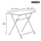 Lifetime black commercial table 30-inch, UK version