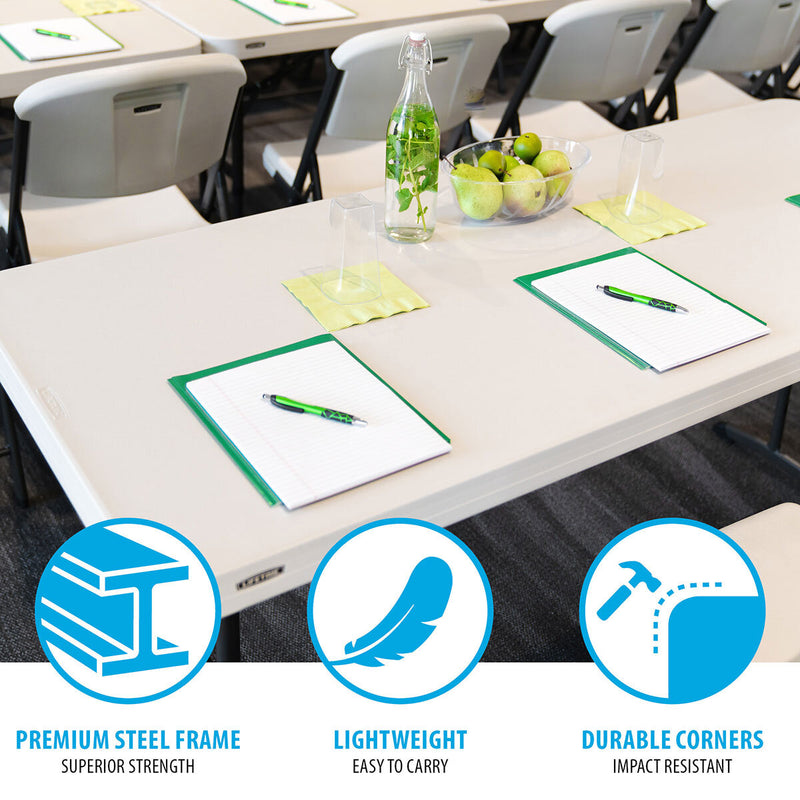 Lifetime commercial folding table 6ft 20 pack - British product