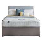 Silentnight Kingsize Divan Bed Set with Mattress - Grey (British brand)