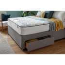 Silentnight Kingsize Divan Bed Set with Mattress - Grey (British brand)