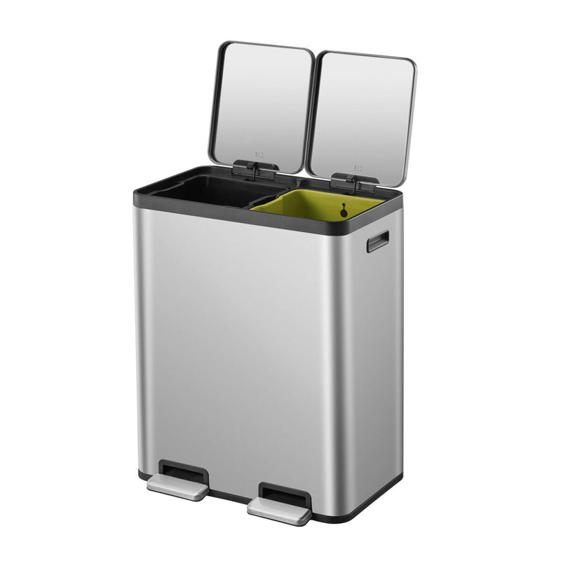 EKO Ecocasa 60L stainless steel recycling bin, imported from the UK