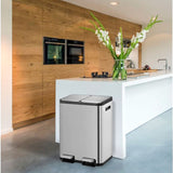 EKO Ecocasa 60L stainless steel recycling bin, imported from the UK