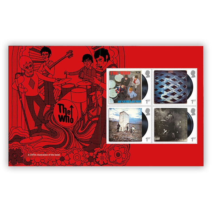 Royal Mail The Who limited edition stamp book, imported from the UK