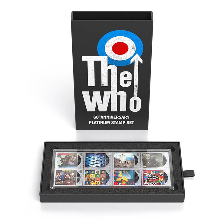 Royal Mail The Who limited edition platinum stamp set, UK version
