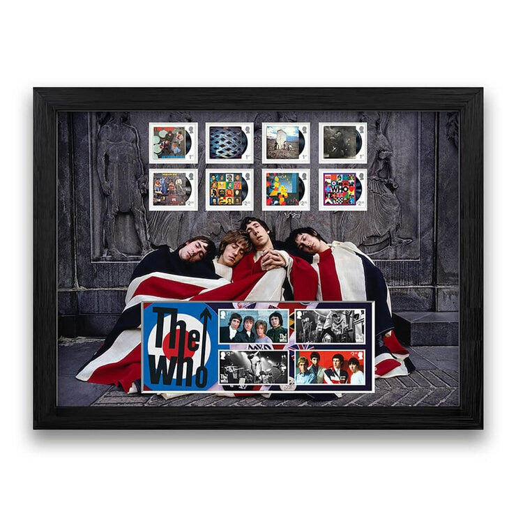 Royal Mail The Who framed stamp set, UK version