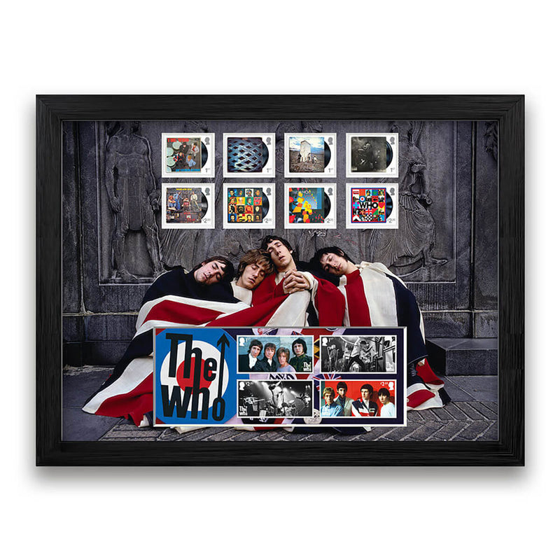 Royal Mail The Who framed stamp set, UK version