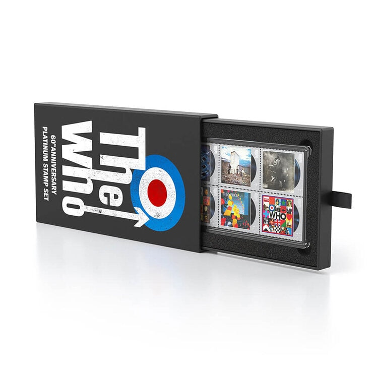 Royal Mail The Who limited edition platinum stamp set, UK version