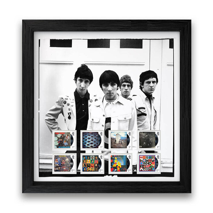 Royal Mail The Who framed stamp set 31.4cm (British brand)