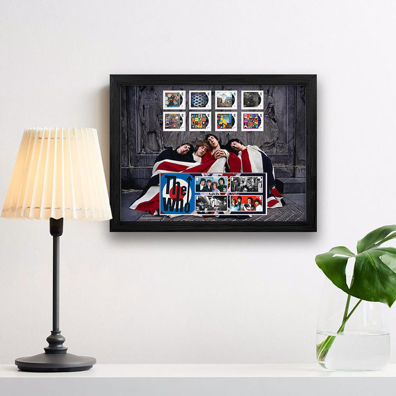 Royal Mail The Who framed stamp set, UK version