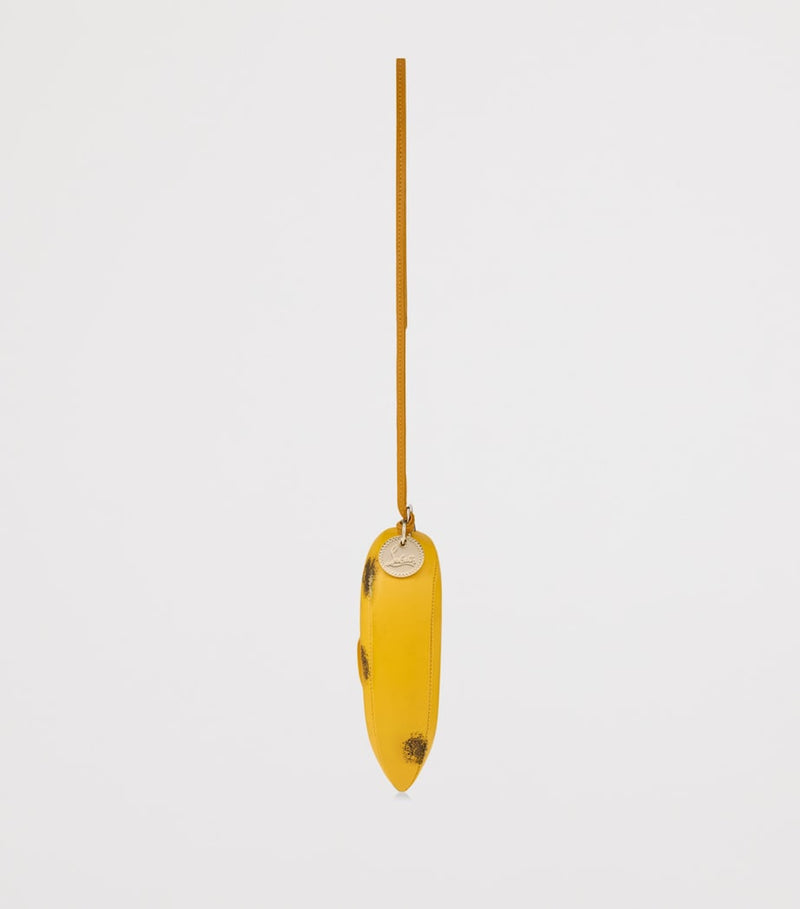 Christian Louboutin leather banana bag charm, imported from the UK