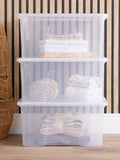 Wham clear storage boxes 60L, imported from the UK