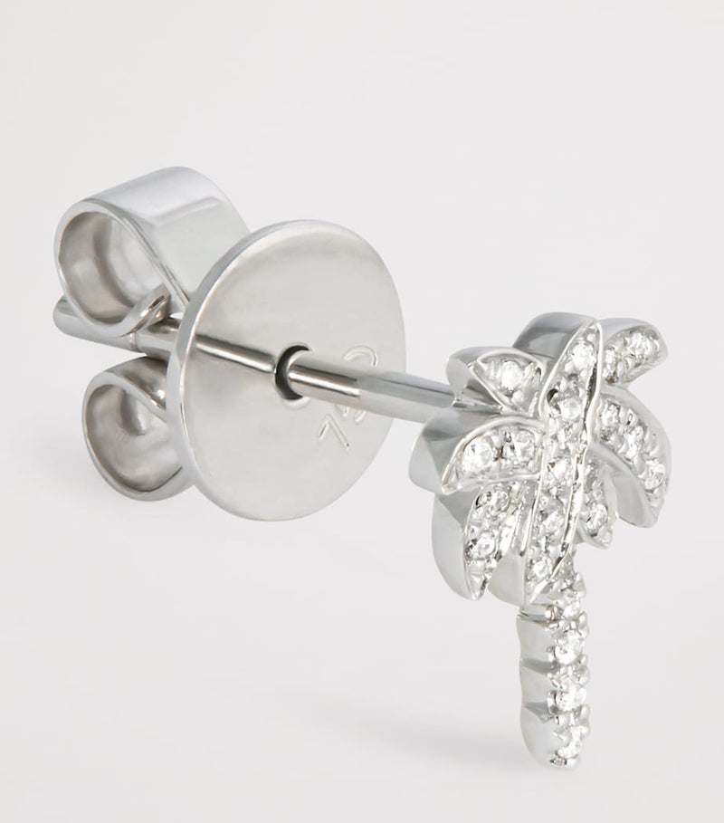 Anita Ko white gold diamond palm tree stud earring - British product