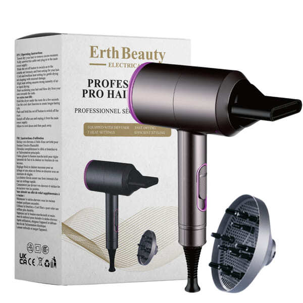 ErthBeauty Professional Pro hair dryer, UK version