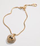 Valentino Garavani bracelet with crystal heart 14cm (British brand)