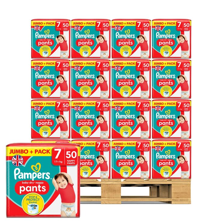 Pampers baby dry nappies size 7 54 pack, UK version