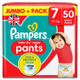 Pampers baby dry nappies size 7 54 pack, UK version