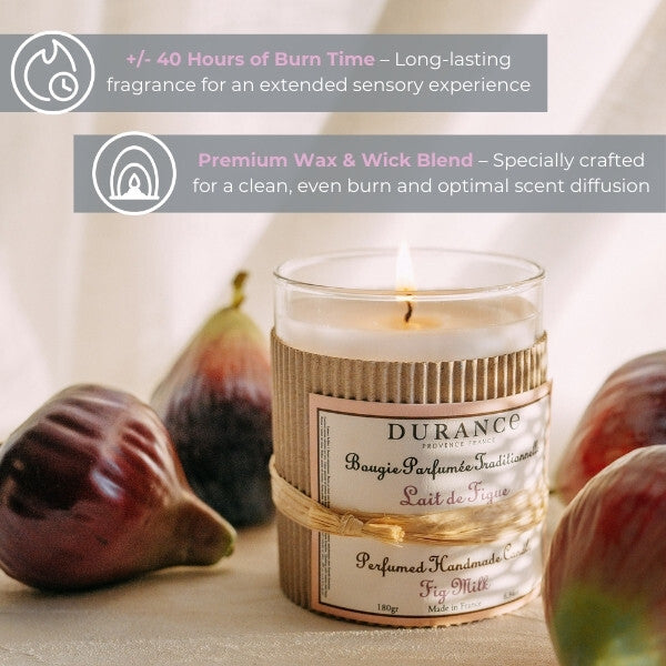 Durance Perfumed Handmade Candle Fig Milk 180g