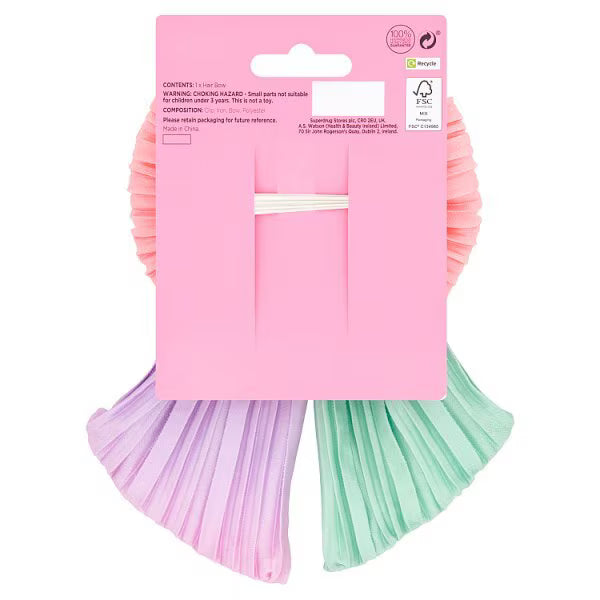 Large double face bow made from polyester materials, UK version