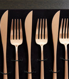 Cutipol Moon 24-piece cutlery set in wooden chest - British product