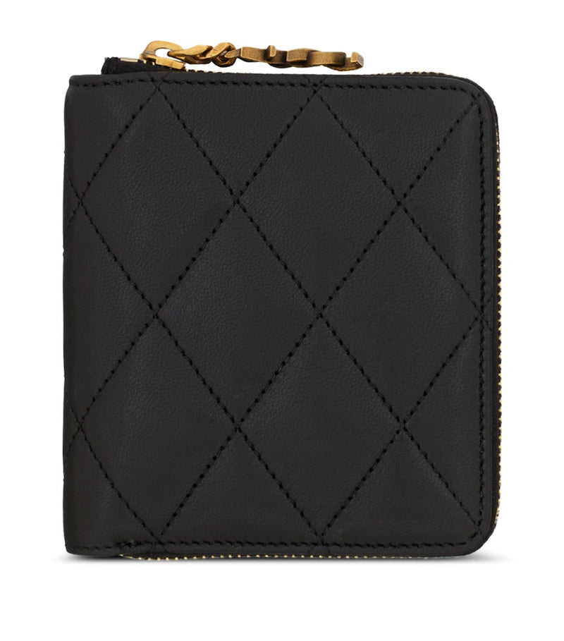 Saint Laurent quilted wallet with YSL monogram, UK version