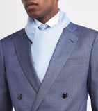 Brioni linen-silk logo scarf with tassels, UK version