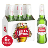 Stella Artois Premium Lager Beer Bottles 6x330ml GOODS Sainsburys