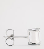 Harrods white gold diamond stud earrings 1.00ctw (British brand)
