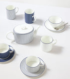 Wedgwood Gio Pinstripe Teapot bone china, UK version