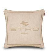 Harrods Etro Linen Embroidered Emilia Cushion 45cm x 45cm- Buy online at McGrocer