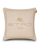Etro linen embroidered Emilia cushion 45cm (British brand)