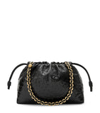 LOEWE Flamenco ostrich leather clutch bag - British product